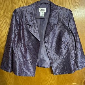 Cachet Beaded Lavender Jacket